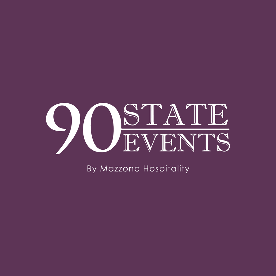 90 State Events website mockup